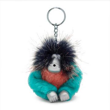 Kipling Fun Hair Sven Monkey Keychain Accessoires Groen | NL 1275VR